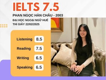 🌟 **CHÚC MỪNG HÀN CHÂU – TỪ HỌC VIÊN ĐẾN TRỢ GIẢNG VỚI THÀNH TÍCH IELTS 7.5** 🌟