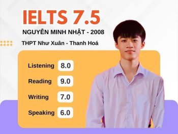 🎉 CHÚC MỪNG MINH NHẬT – HỌC VIÊN ONLINE TỪ CƠ BẢN ĐẾN 7.5 IELTS! 🎉